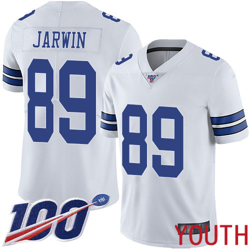 Youth Dallas Cowboys Limited White Blake Jarwin Road 89 100th Season Vapor Untouchable NFL Jersey